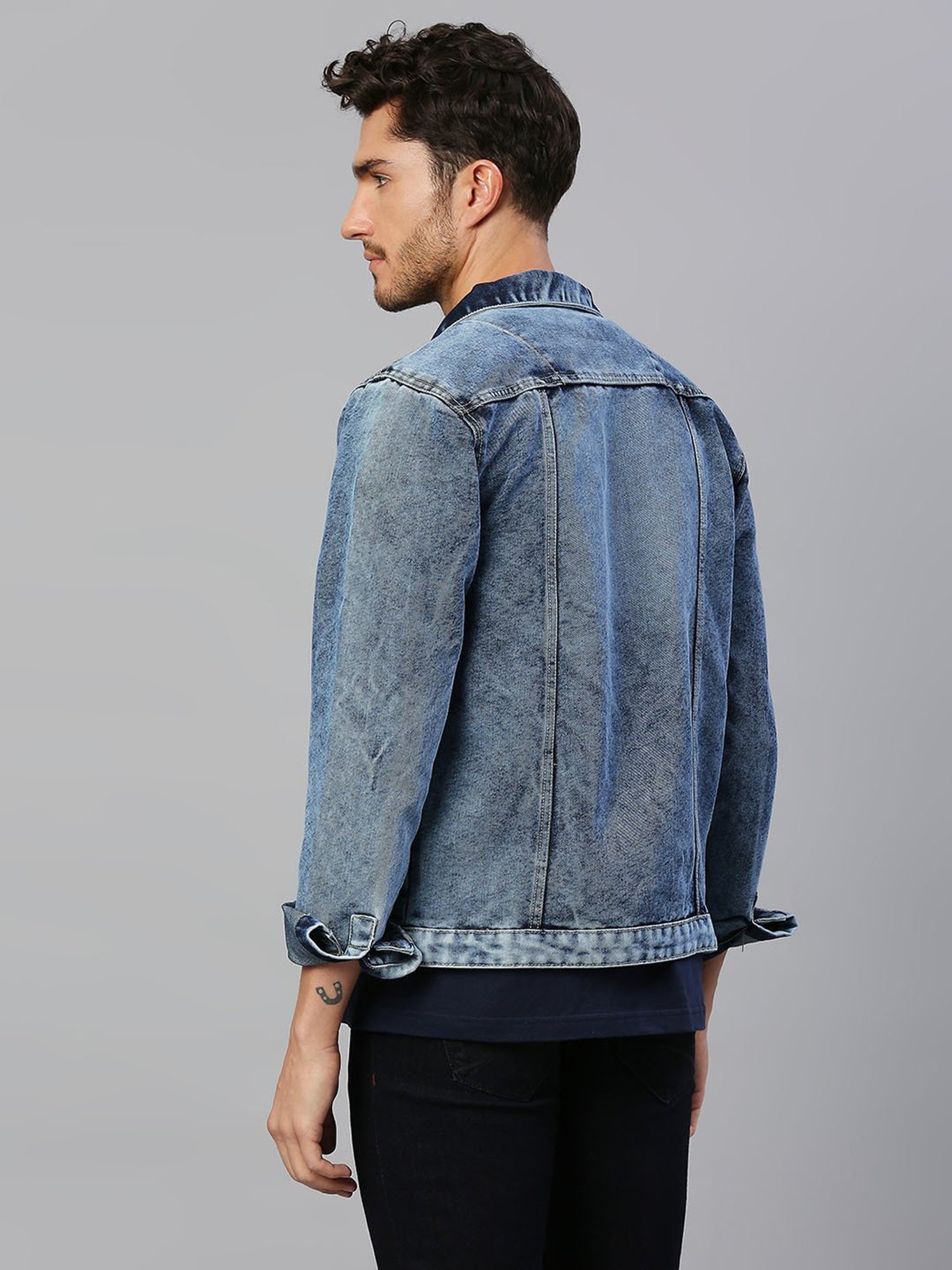Dennis Lingo Shaded Indigo Regular Fit Denim Jacket