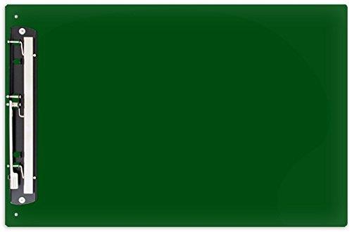 13x19 Clipboard Acrylic with 11" Lever Operated Hinge Clip (Green)