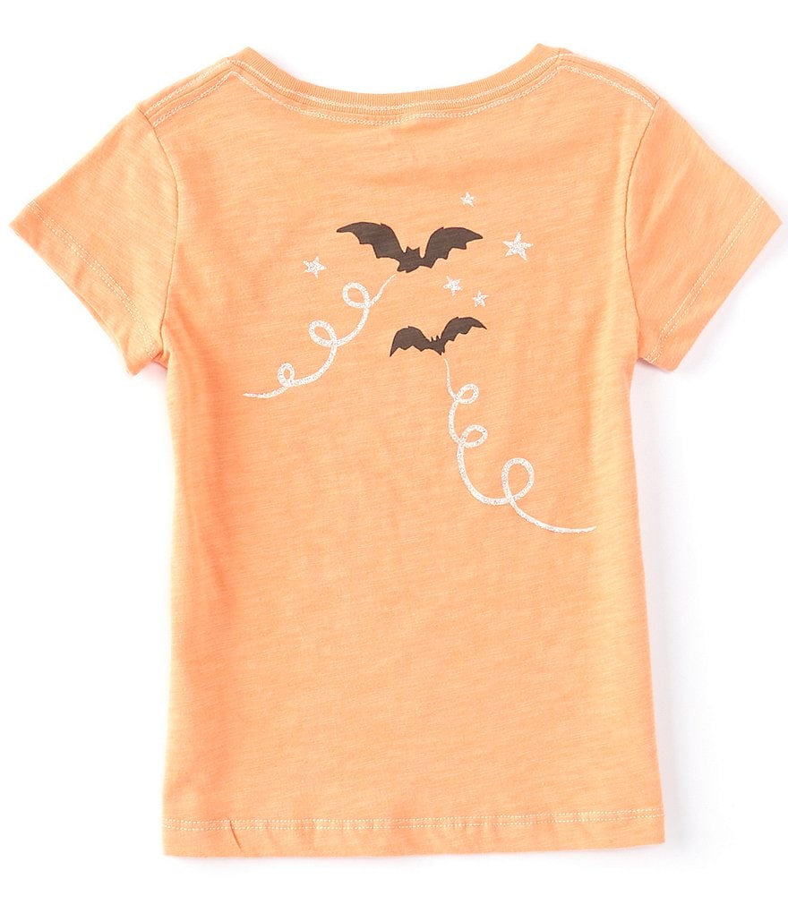 Peek Little/Big Girls 2T-12 Short-Sleeve Spooky Cat Graphic Tee