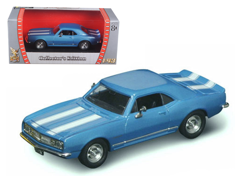 1969 Chevrolet Camaro Z/28 Carolina Blue with White Stripes Limited Edition to 420 pieces Worldwide 1/18 Diecast Model Car by ACME