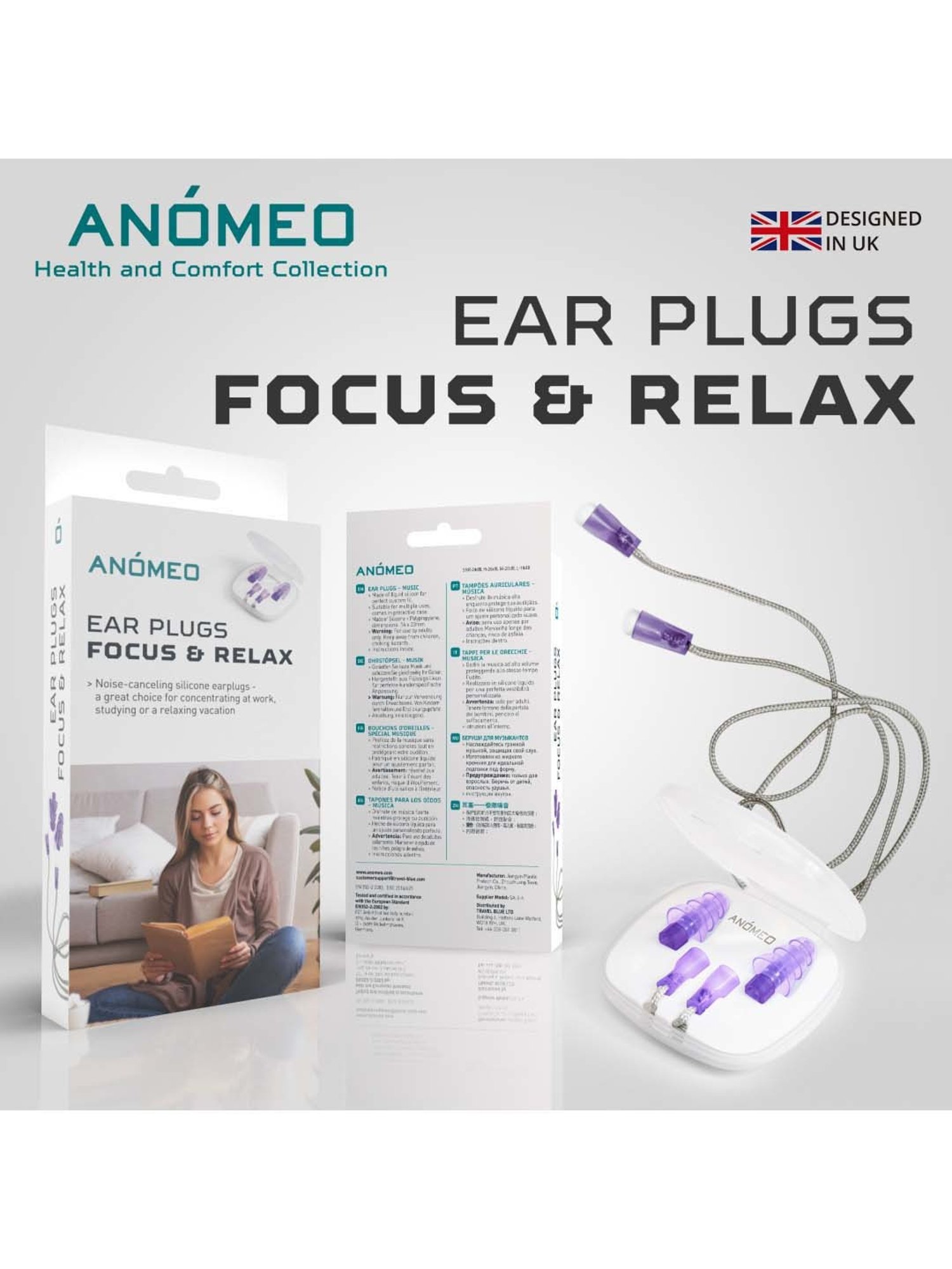 Anomeo Purple Ear Plug