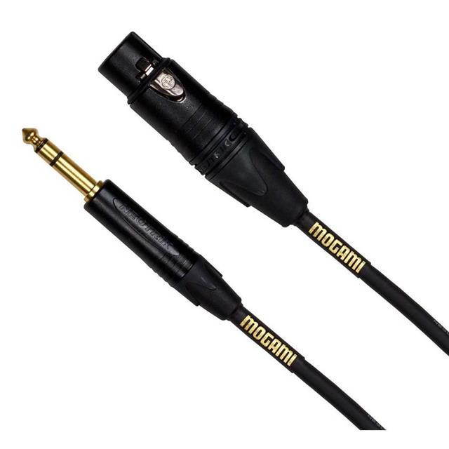 Mogami 50' Gold TRS Stereo 1/4"Male to 3Pin XLR Female Balanced Quad Patch Cable