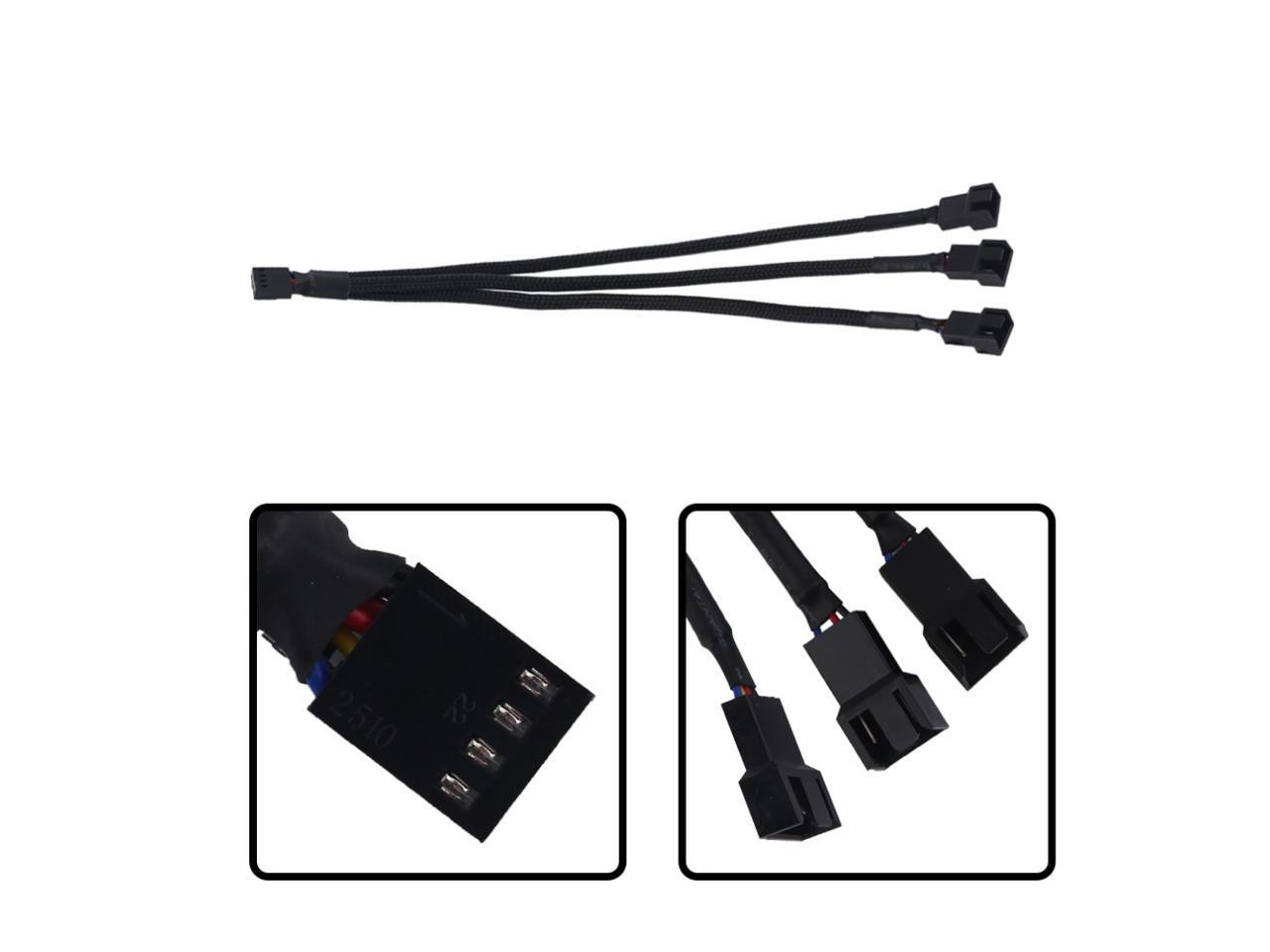 Graphics Card 6+2Pin 8Pin Male to Male Adapter Power Cable for Great Wall Dragon Module Power Supply with Net Cover,Black,about 58cm