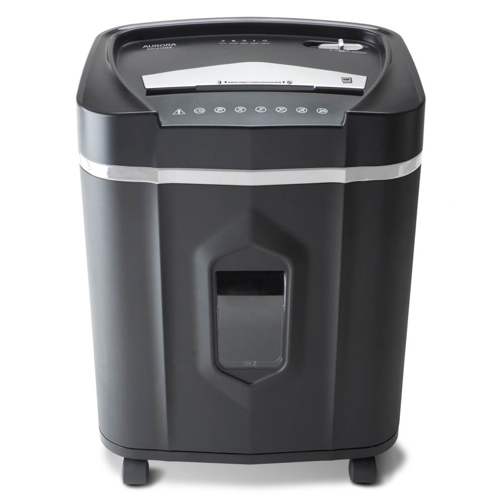 Aurora AU1210MA Professional Grade High Security 12-Sheet Micro-Cut Paper/ CD and Credit Card Shredder/ 60 Minutes Continuous Run Time