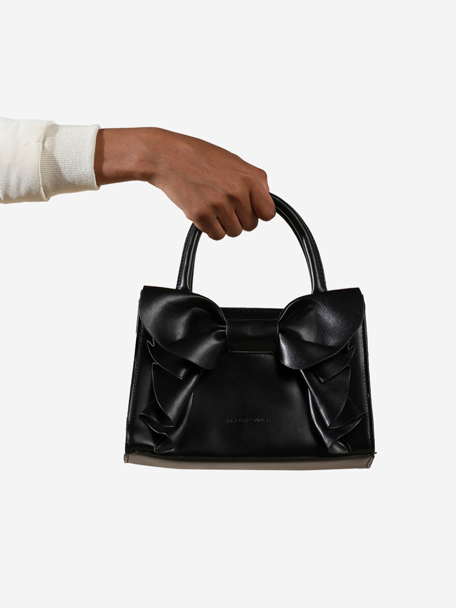 HauteSauce Black Medium Leather Mini Handbag