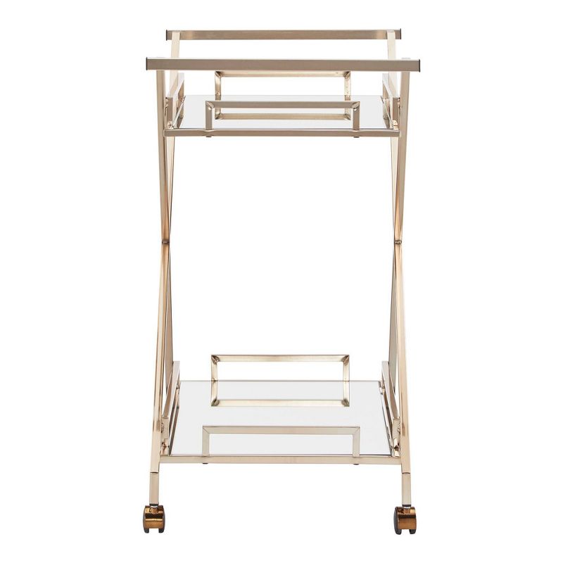 Rosanne Champagne Bar Cart Gold - Inspire Q