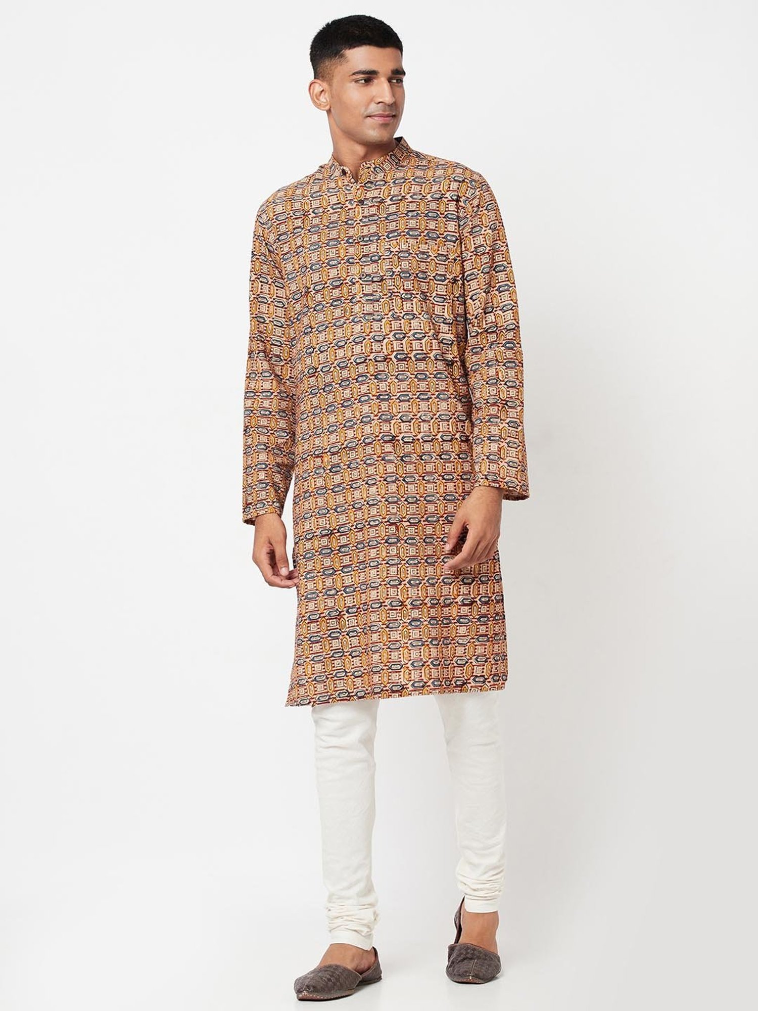 Manthan Fawn Regular Fit Churidars
