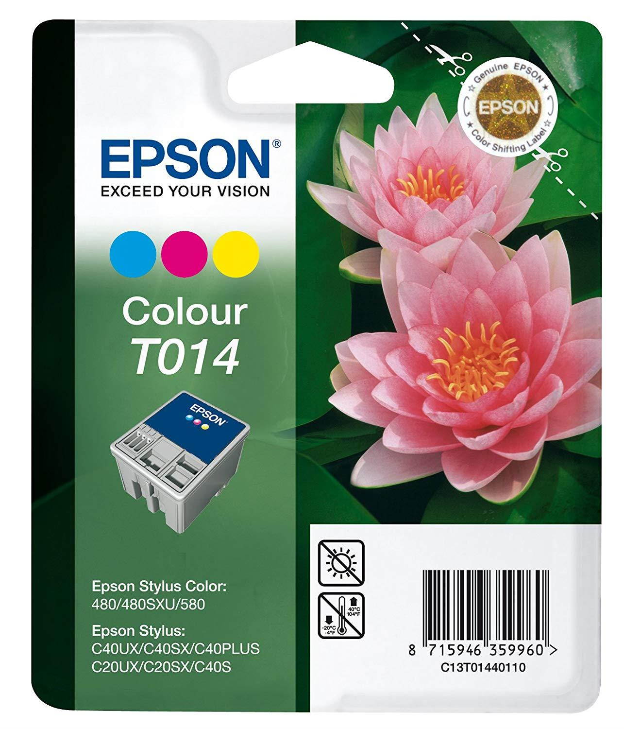 Epson Inkjet Cartridge Page Life 150pp Colour Ref T014401