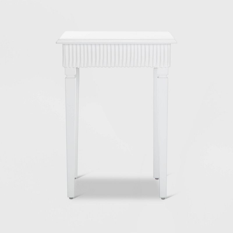 Atwood Side Table with Drawer White - Finch