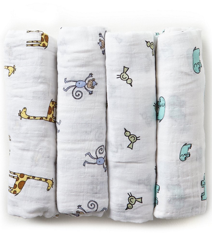 Aden + Anais 4-Pack Muslin Swaddle Blankets