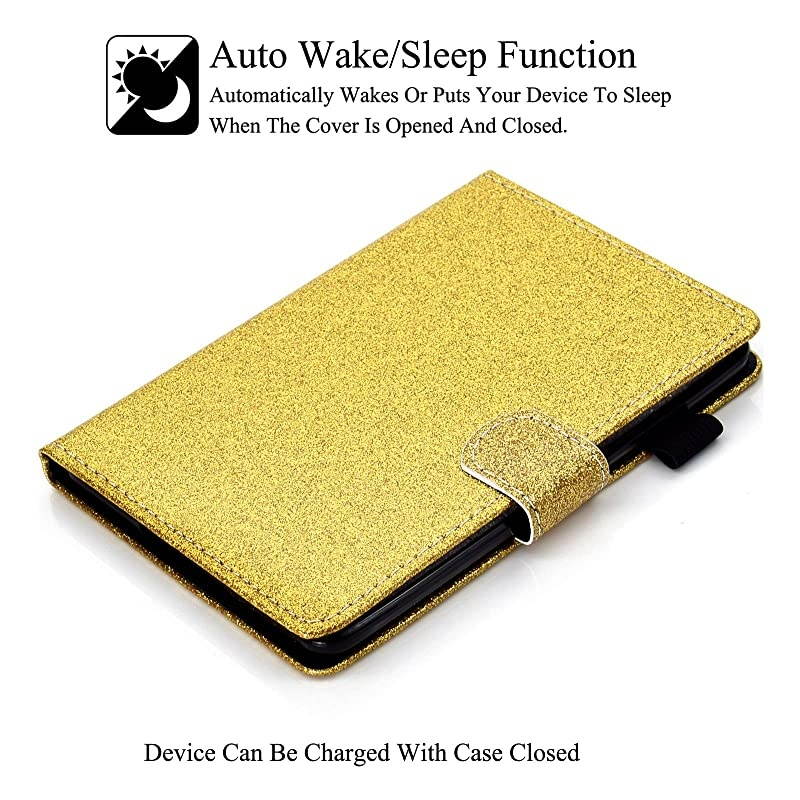 Kindle 10th Gen 2019 Case Folio Smart Cover with Auto WakeSleep Feature Premium PU Leather Cards Slots Slim Cover for AllNew Kindle 10th Generation 2019 Release 6quot Reader Gold