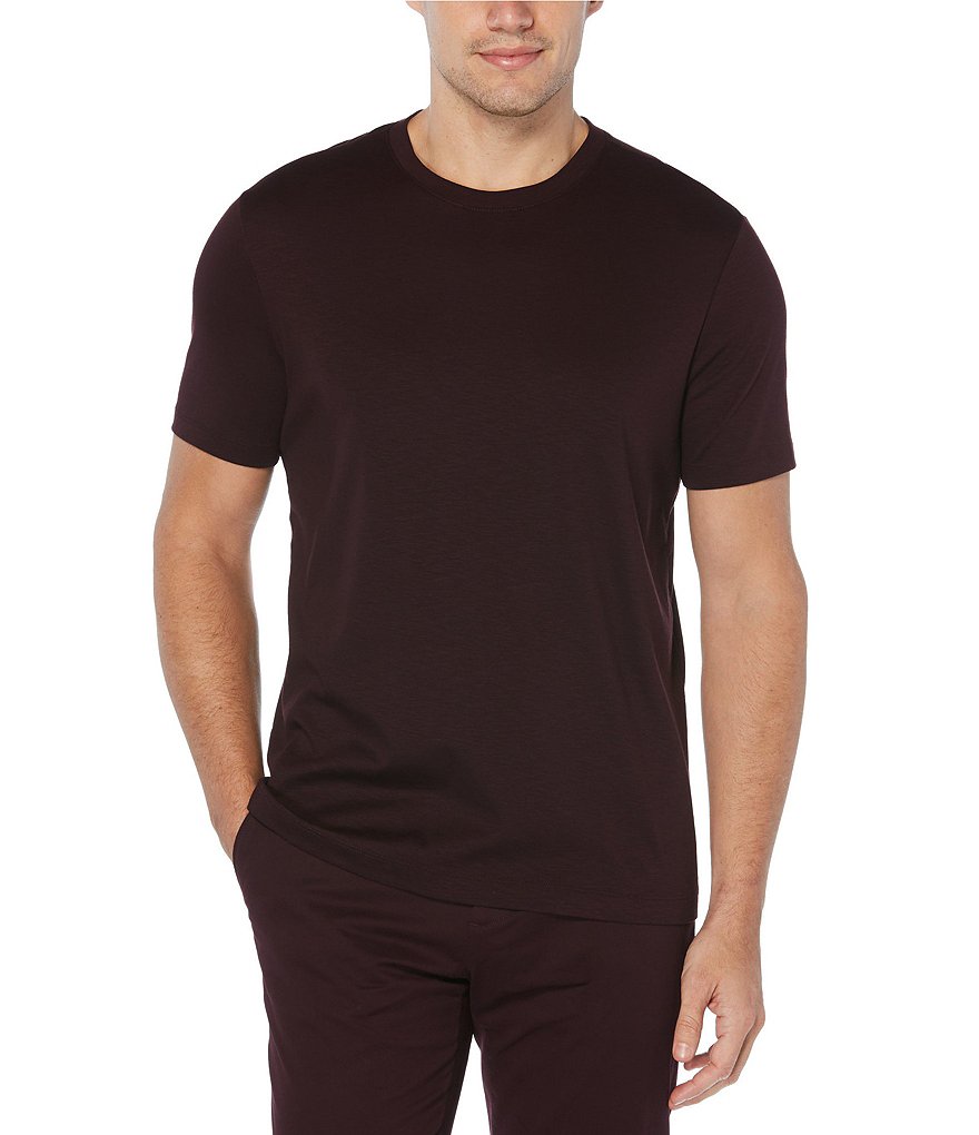 Perry Ellis Solid Slub Short-Sleeve Tee