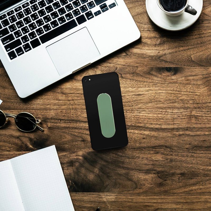 Phone Fin Finger Grip Matte Rubber - Green