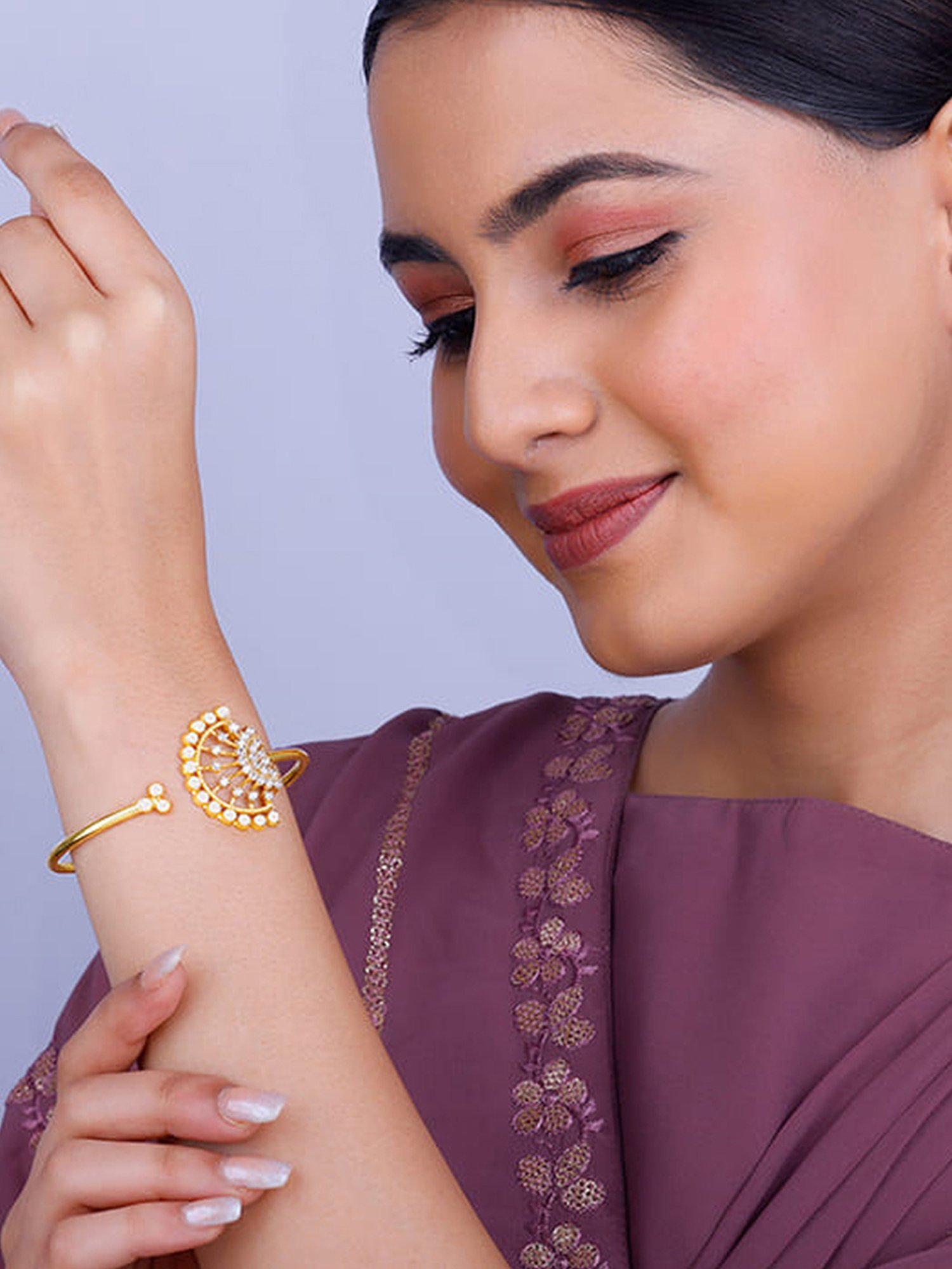 GIVA 925 Silver Heeriye Bracelet for Women & Girls