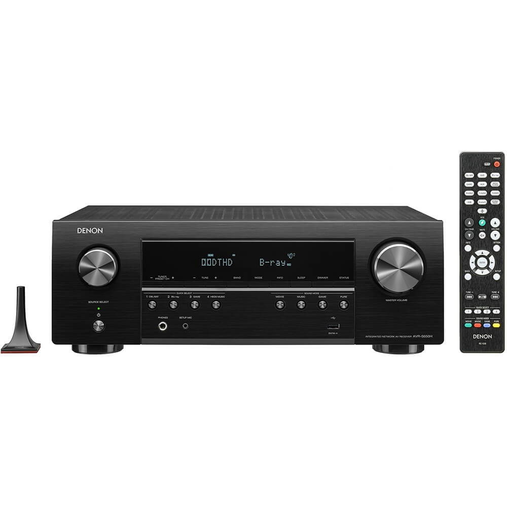 Denon AVR-S540BT 5.2 Channel 4K Ultra HD AV Receiver with Bluetooth