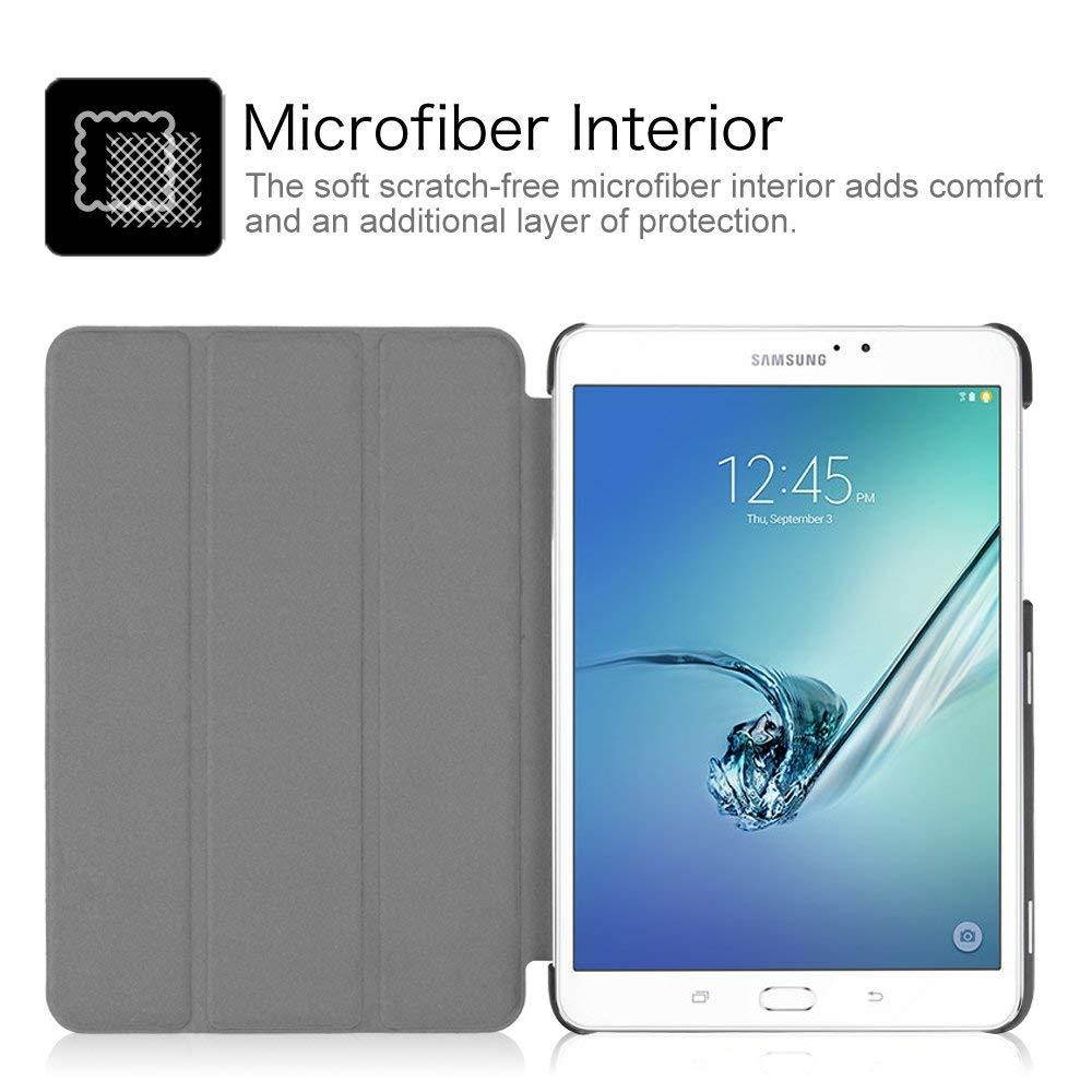 Fintie Slim Shell Case for Samsung Galaxy Tab S2 8.0 - Ultra Lightweight Protective Stand Cover with Auto Sleep/Wake Feature for Samsung Galaxy Tab S2/S2 Nook 8.0 Inch Tablet, Navy Blue