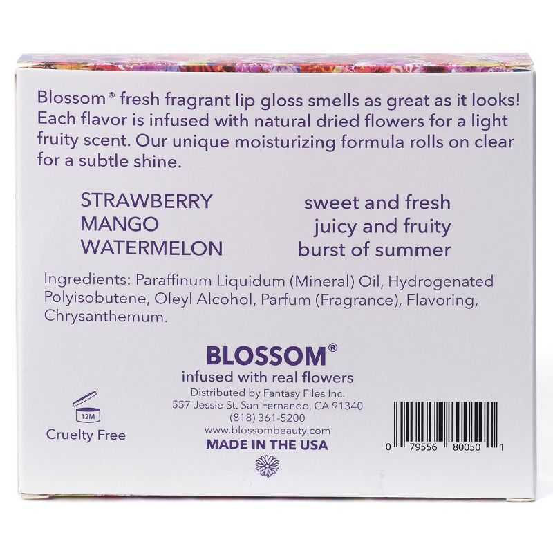 Blossom Roll-On Lip Gloss - 3pk/0.3 fl oz