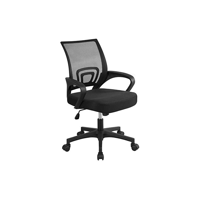 Office Chair Ergonomic Desk Chair Mid-Back Big Cheap Computer Chair Mesh Swivel Chair with Lumbar Support