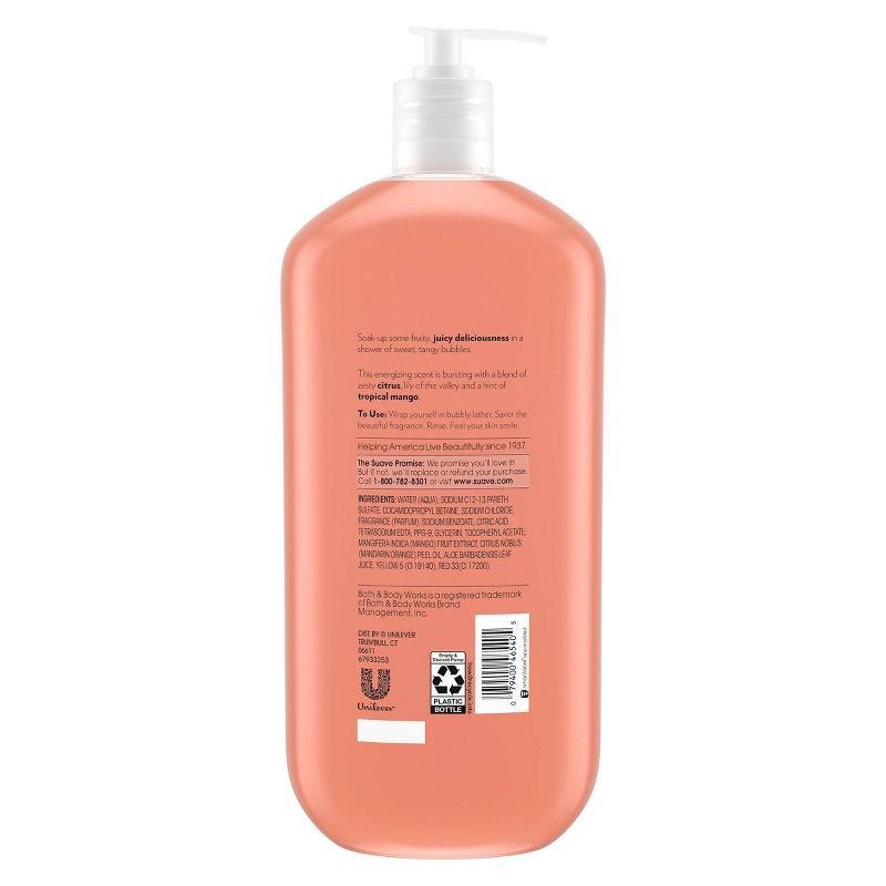 Suave Essentials Mango Mandarin Hydrating Body Wash Soap - 32  fl oz