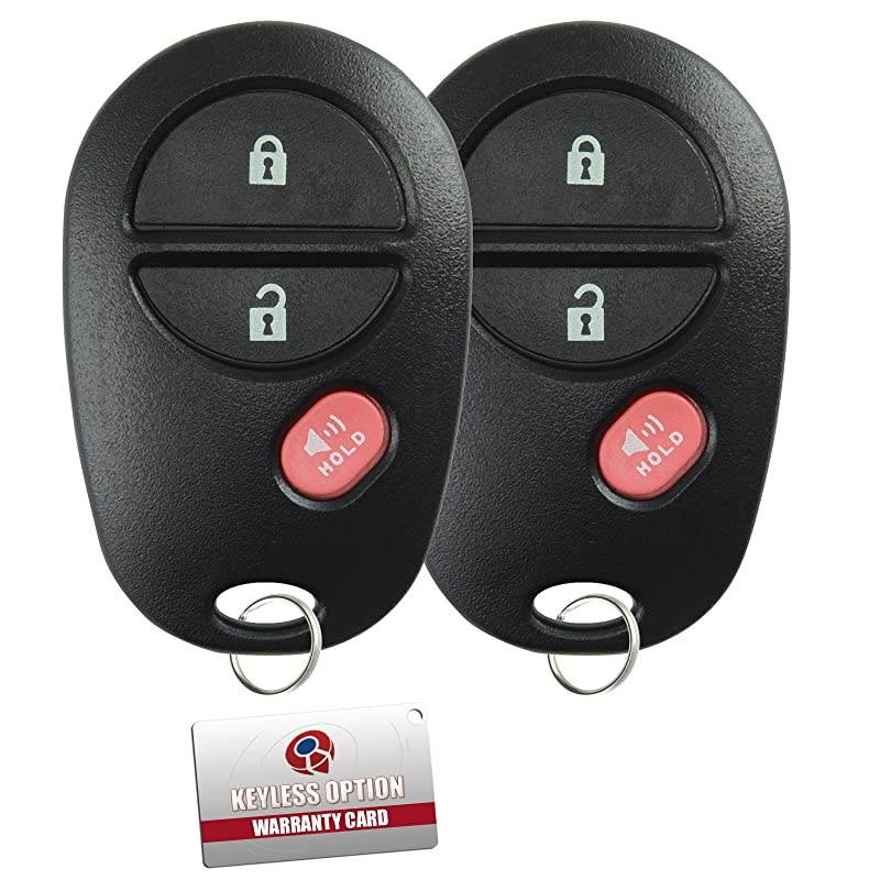 Keyless Entry Remote Control Car Key Fob Replacement for GQ43VT20T Pack of 2