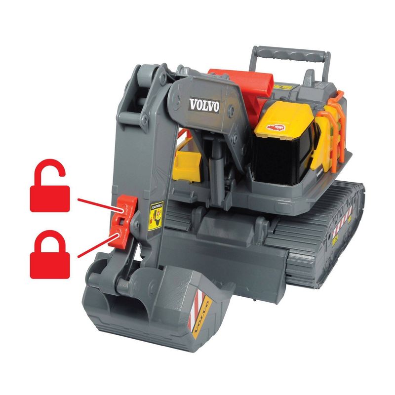 Dickie Toys 12" Volvo Excavator Construction Truck