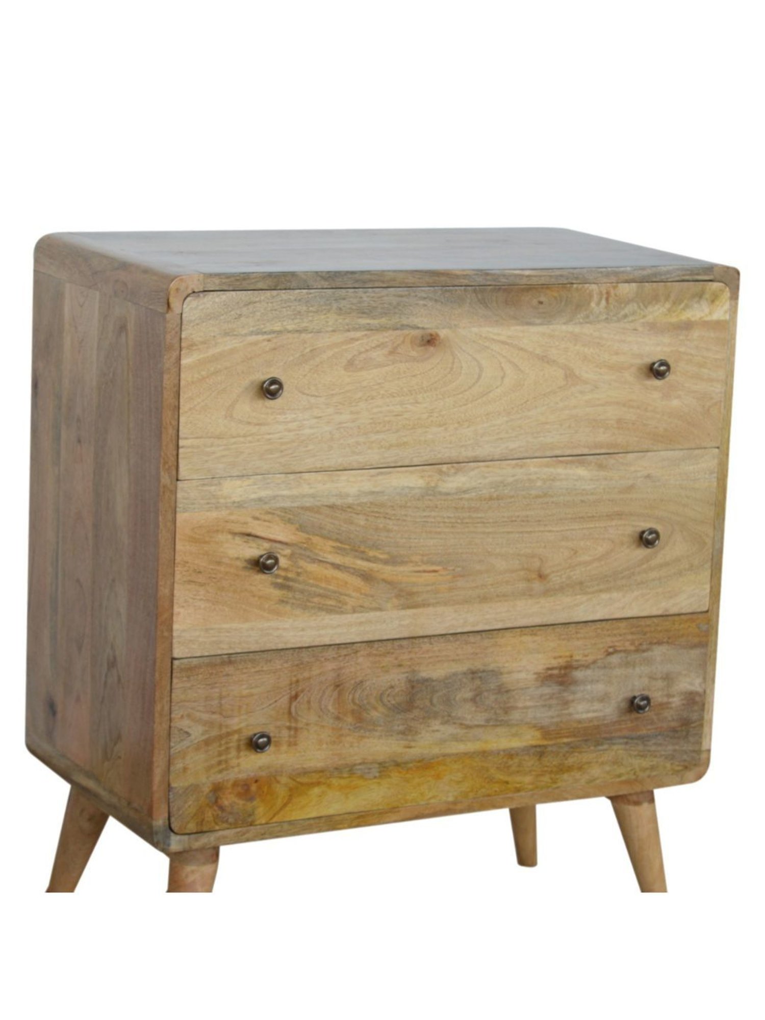 Artisan Furniture Brown Curved Oak-ish Chest