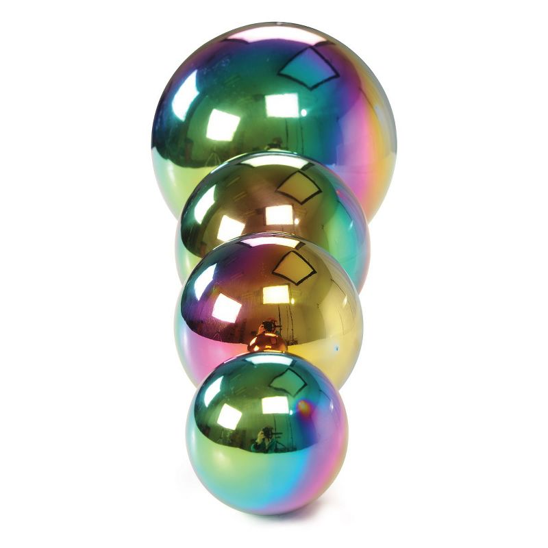 Learning Advantage Sensory Reflective Balls - Color Burst - Mirrored & Iridescent - Set of 4