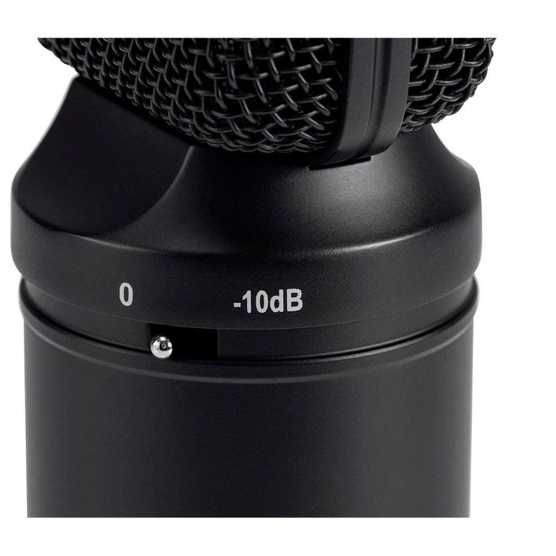 Monoprice LR100 Ribbon Microphone w/ Shock Mount, Figure 8 Polar Pattern, For Electric Guitar Cabinets, Drums, Brass & Woodwinds - Stage Right Series