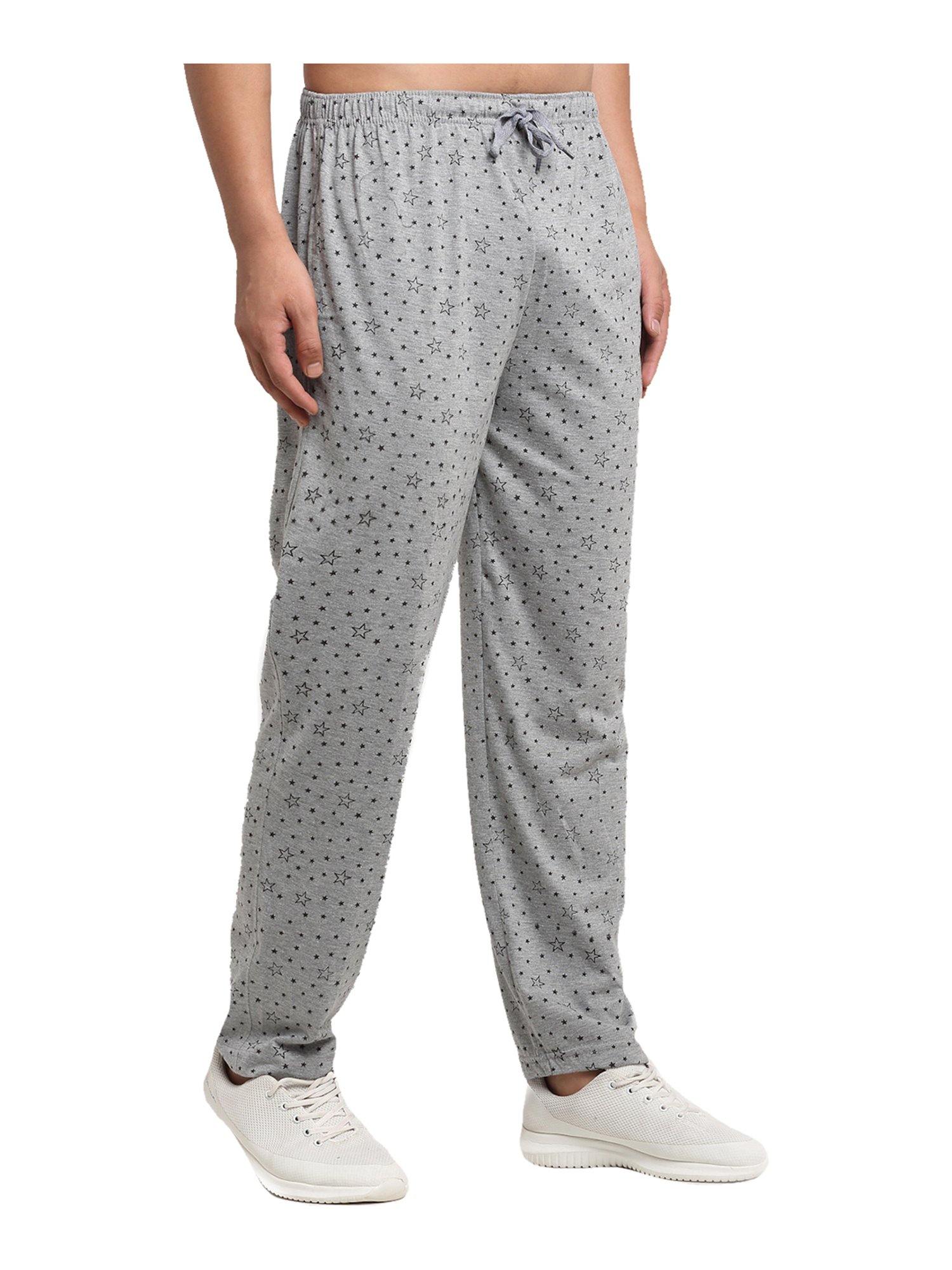 Crimsoune Club White Cotton Regular Fit Printed Lounge Shorts