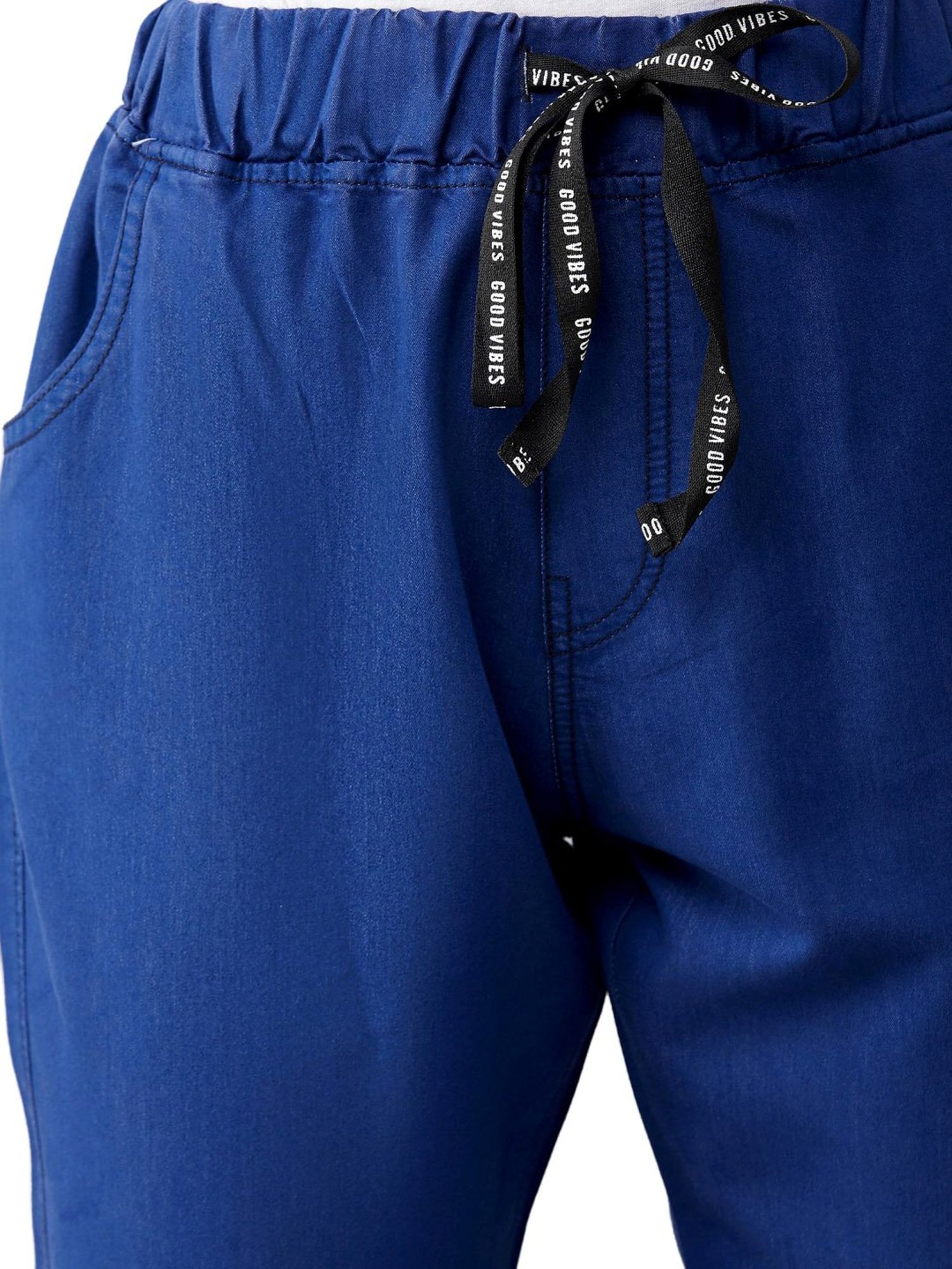 DOLCE CRUDO Blue Tapered Fit Jeans