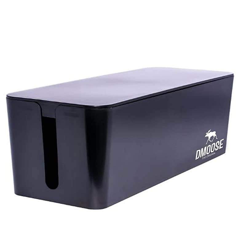 Cable Management Box Organizer for Cords Power Strips or Surge Protectors Hide Loose Wires Behind TVs Home Office Computers Office Desks Entertainment Centers
