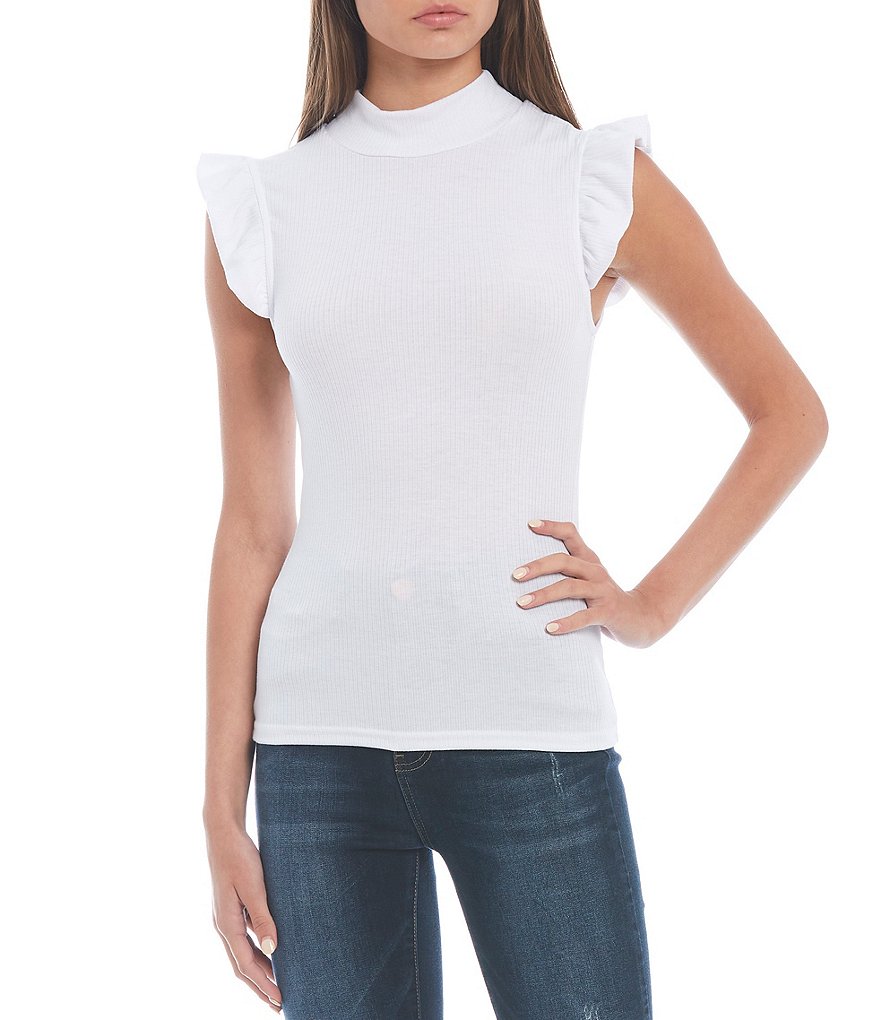 June & Hudson Short Tie Sleeve Knit Tee