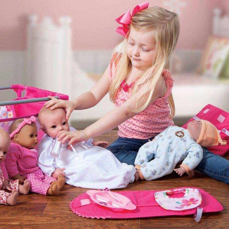 Adora Baby Doll 6 Piece Feeding Set with Bib & Bottle