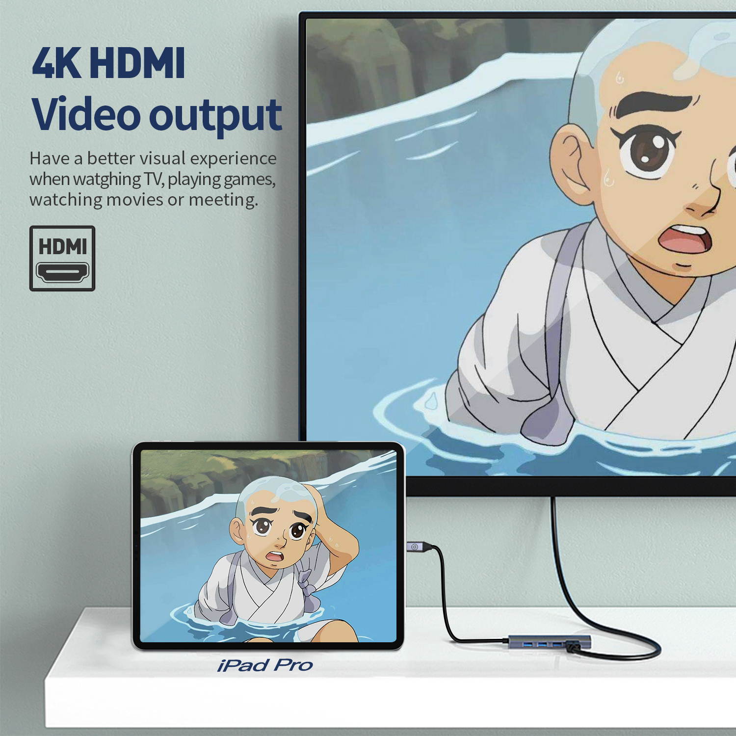 USB C Hub Ethernet Adapter Ankmax P631HG USB Type C multiport Hub with 4K HDMI, 1Gbps Ethernet Port, 3 USB 3.1, PD Charging for MacBook Pro /Air, iPad Pro and Type C Thunderbolt 3 Laptops