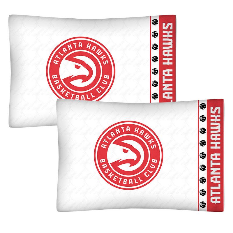 2pc NBA Pillowcase Set Basketball Team Logo Bedding Pillow Covers - Atlanta Hawks..