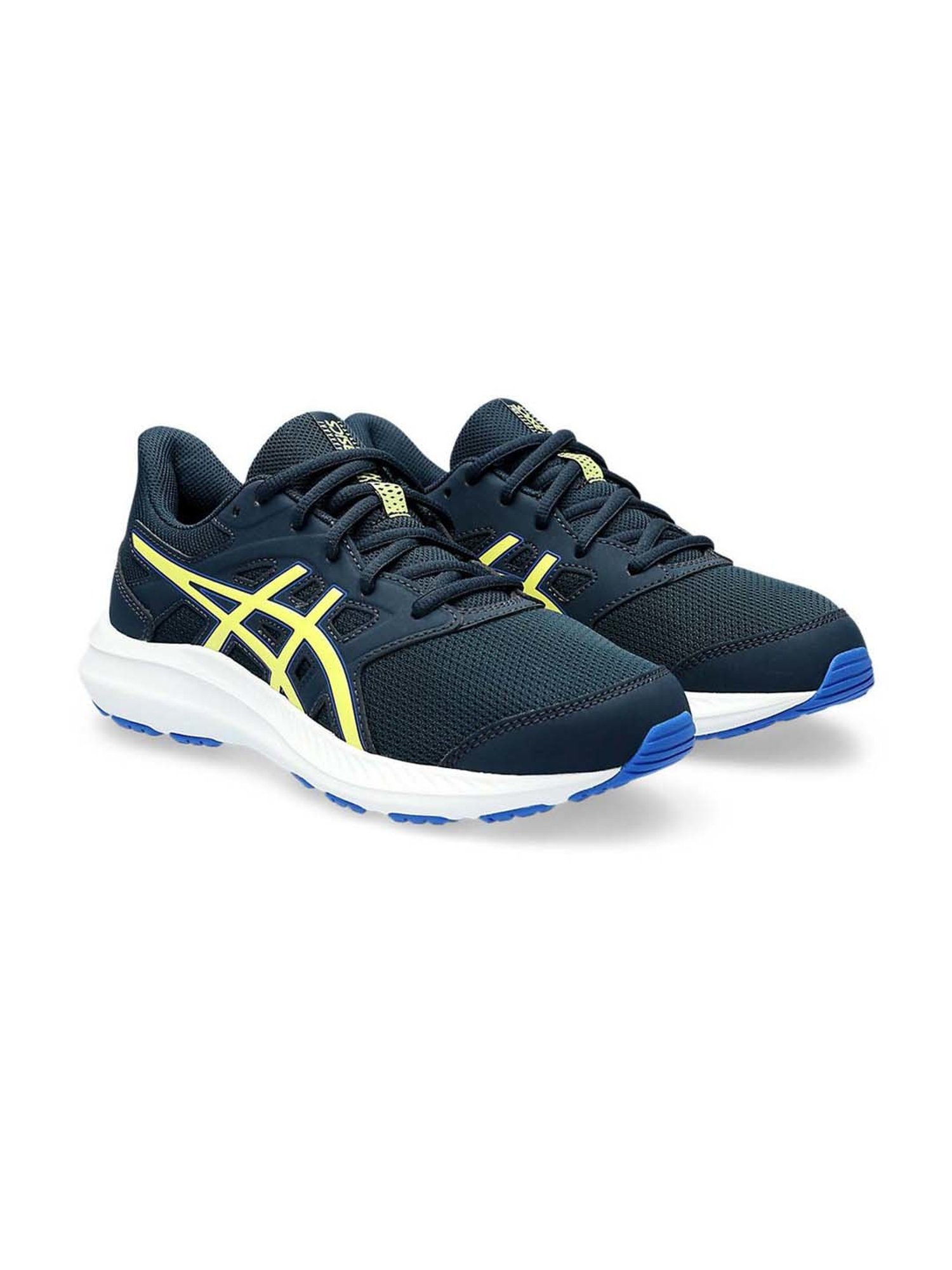 Asics Kids JOLT 4 GS French Blue & Yellow Running Shoes