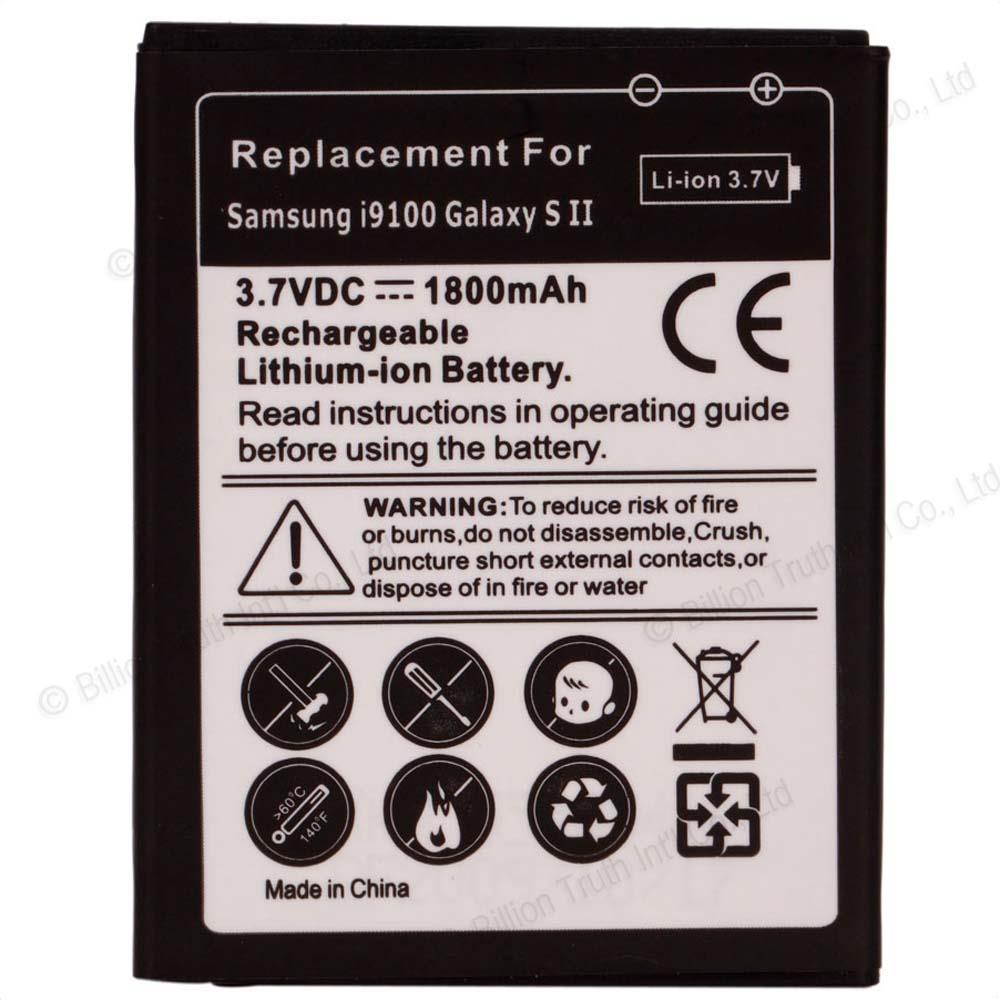 New Replacement 1800mAh Standard Durable Battery for SamSung Galaxy S2 S 2 II GT-I9100 I9108