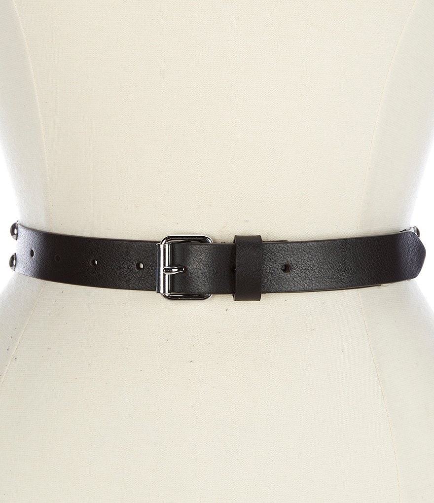 AllSaints 1#double; Edge Stud Leather Belt