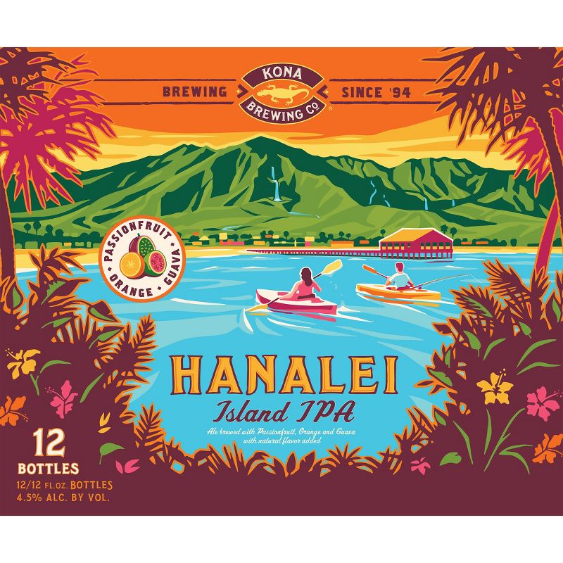 Kona Hanalei Island-Style IPA Beer - 12pk/12 fl oz Bottles