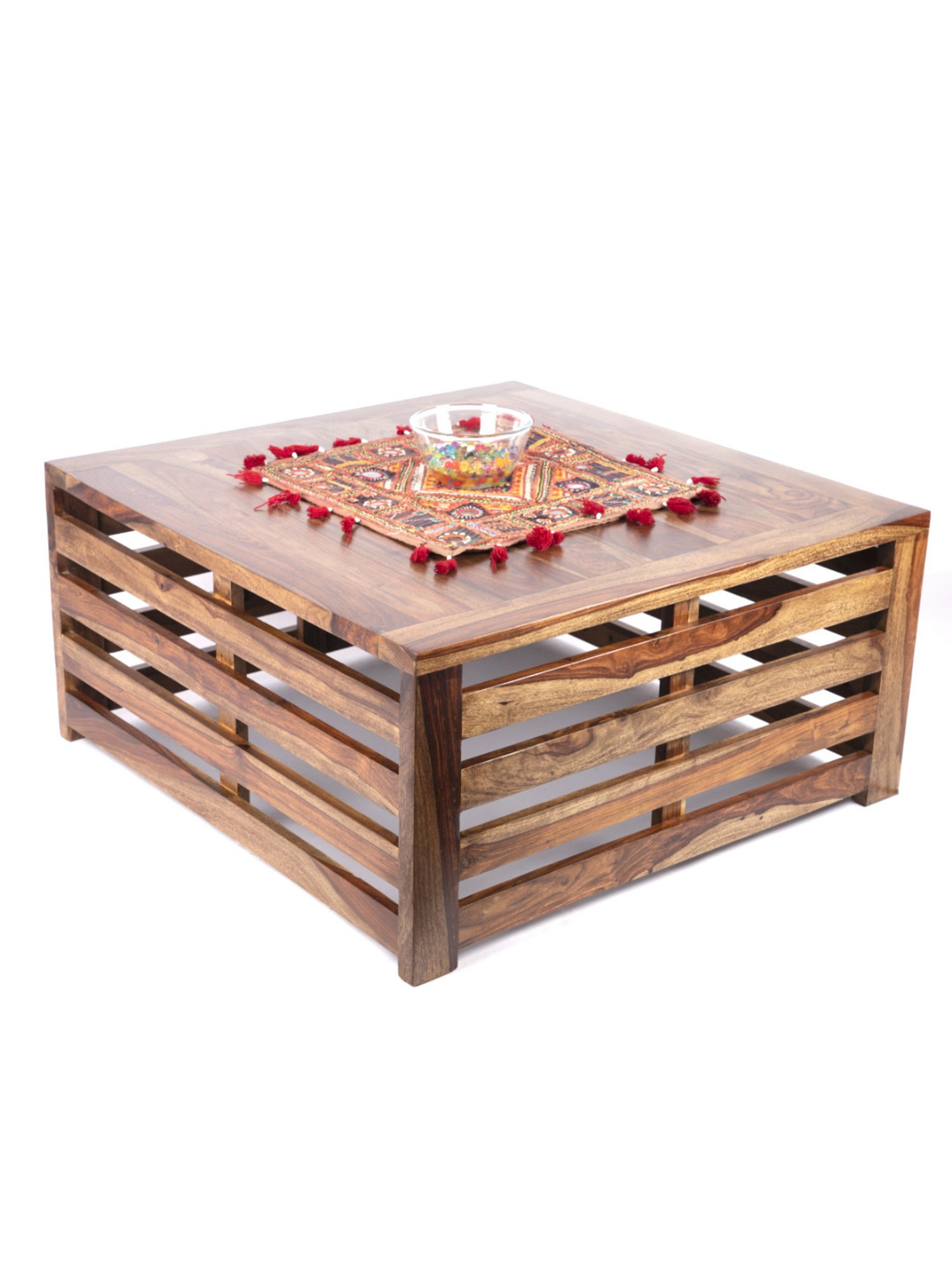 Glass Oval Living Room Metal Coffee Table - Saracina Home