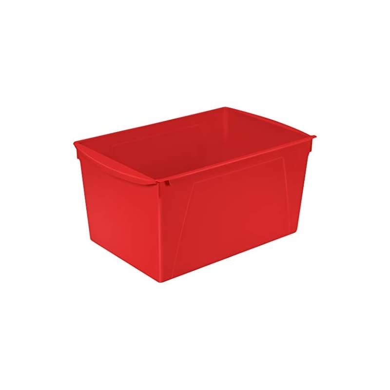 Extra Large Book Bin, 14.5 x 9.2 x 7 Inches, Assorted Colors, Case of 6 (71126E06C)