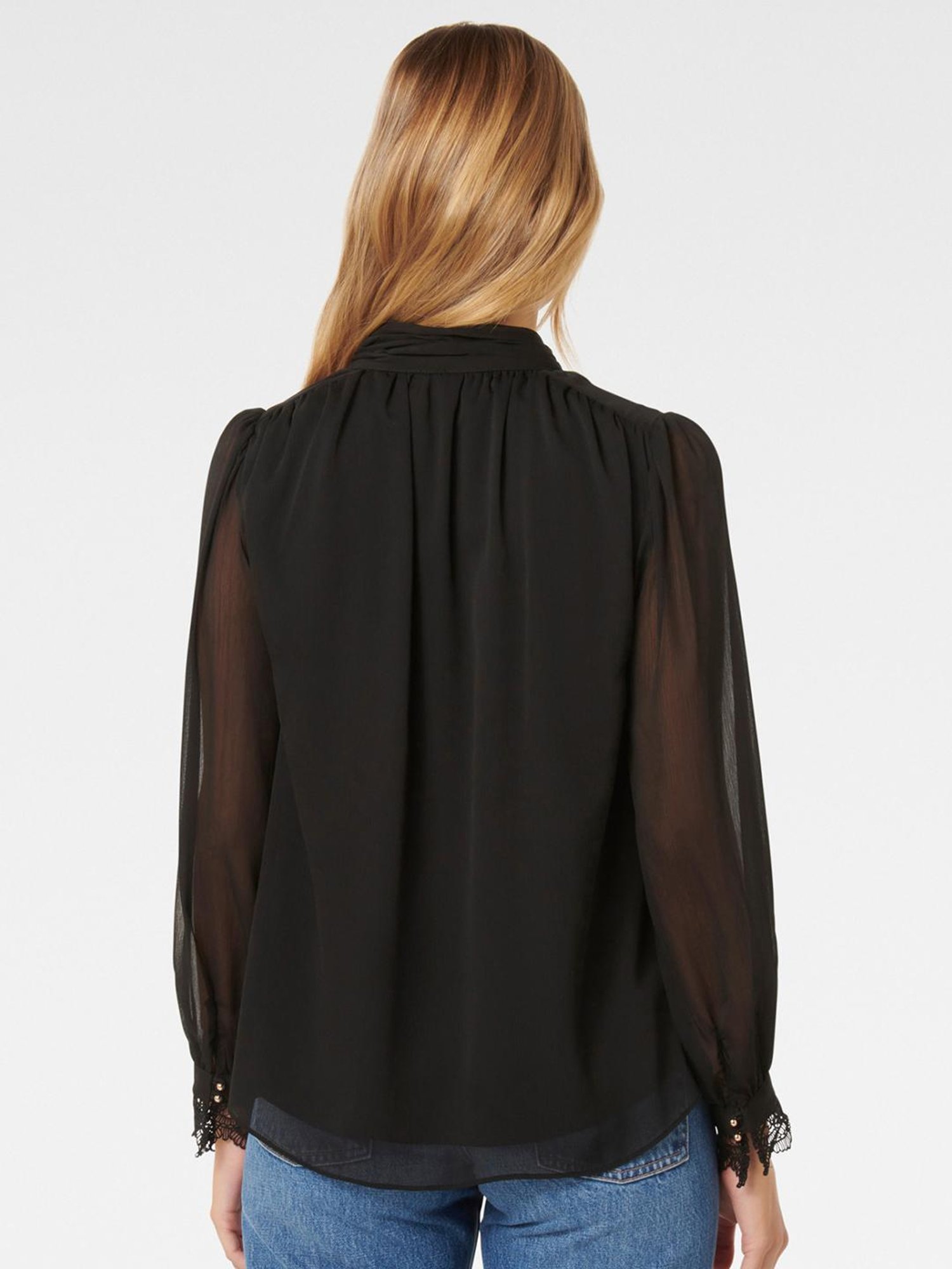 Forever New Cassidy Lace Cuff Top