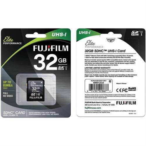 Fujifilm 32GB Class 10 UHS-1 SDHC Memory Card #600012523