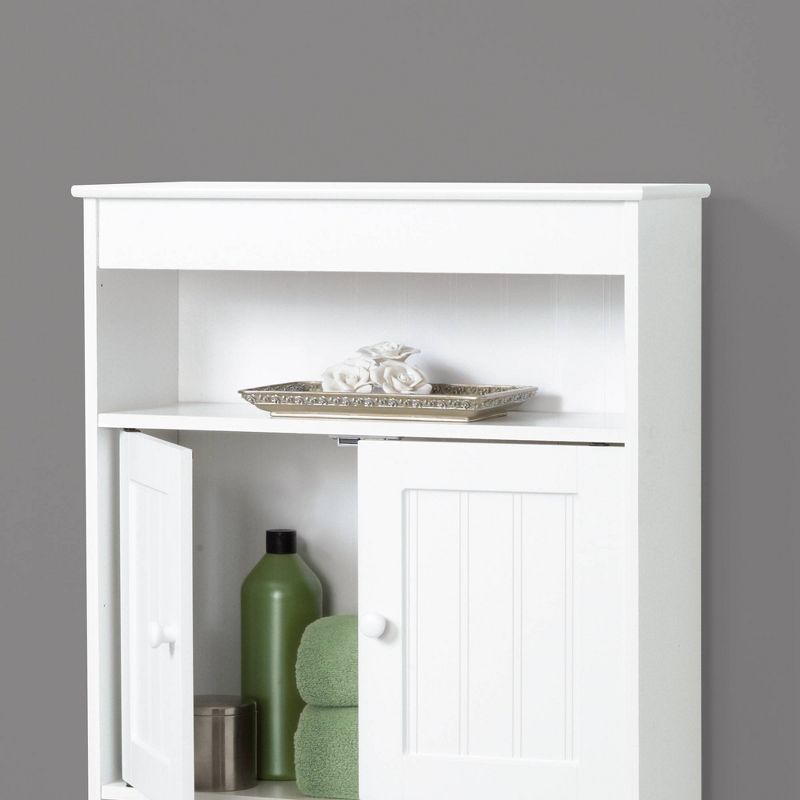 Country Cottage Space Saver 3 Shelves Wood White - Zenna Home