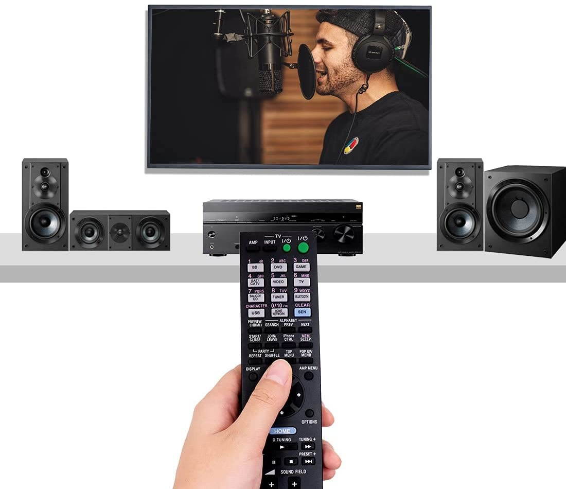 RM-AAU170 Remote Control for Sony STR-DA4600ES STRDH540 STR-DH540 STR-CT550WT STR-DN840 STRDN840 RMAAU169 1-492-051-11 Audio/Video AV Receiver Home Theater System