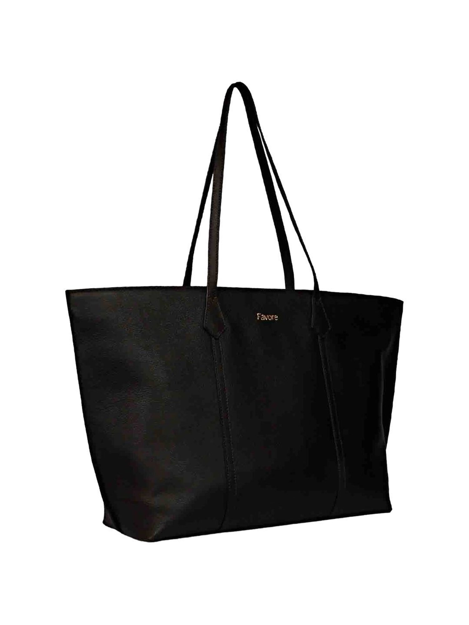 Saint G Black  Solid Medium Shoulder Handbag
