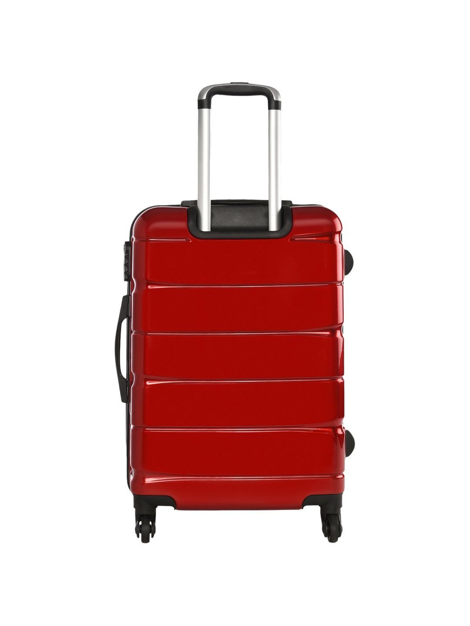 Swiss Military Red 4 Wheels Large Check-in Luggage