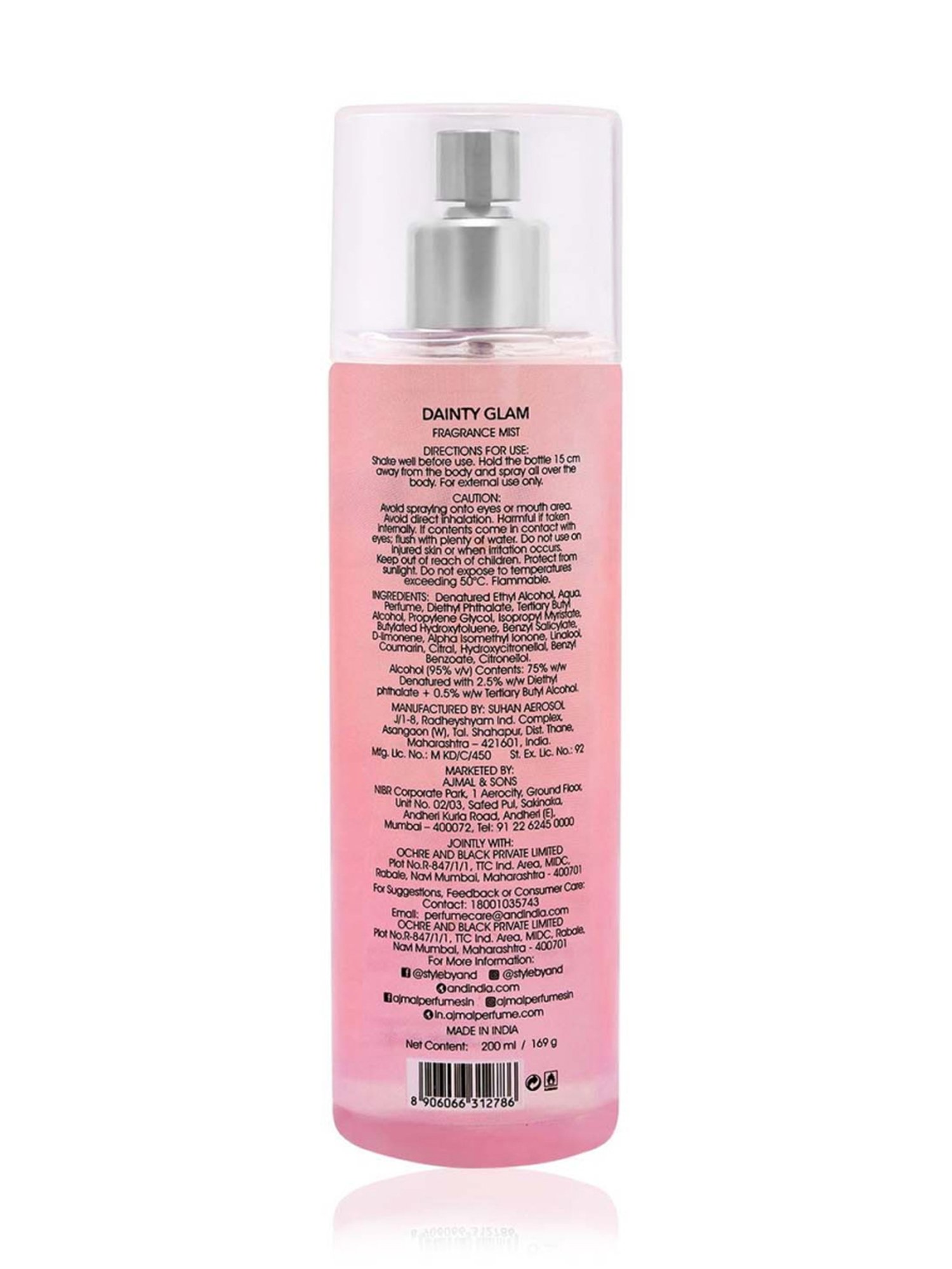 AND by Ajmal Love Muse Eau de Parfum & Dainty Glam Fragrance Mist Combo for Women