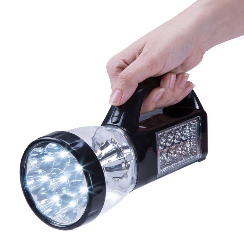 Stalwart 3-Way 24" LED Emergency Flashlight with Nightlight - Black