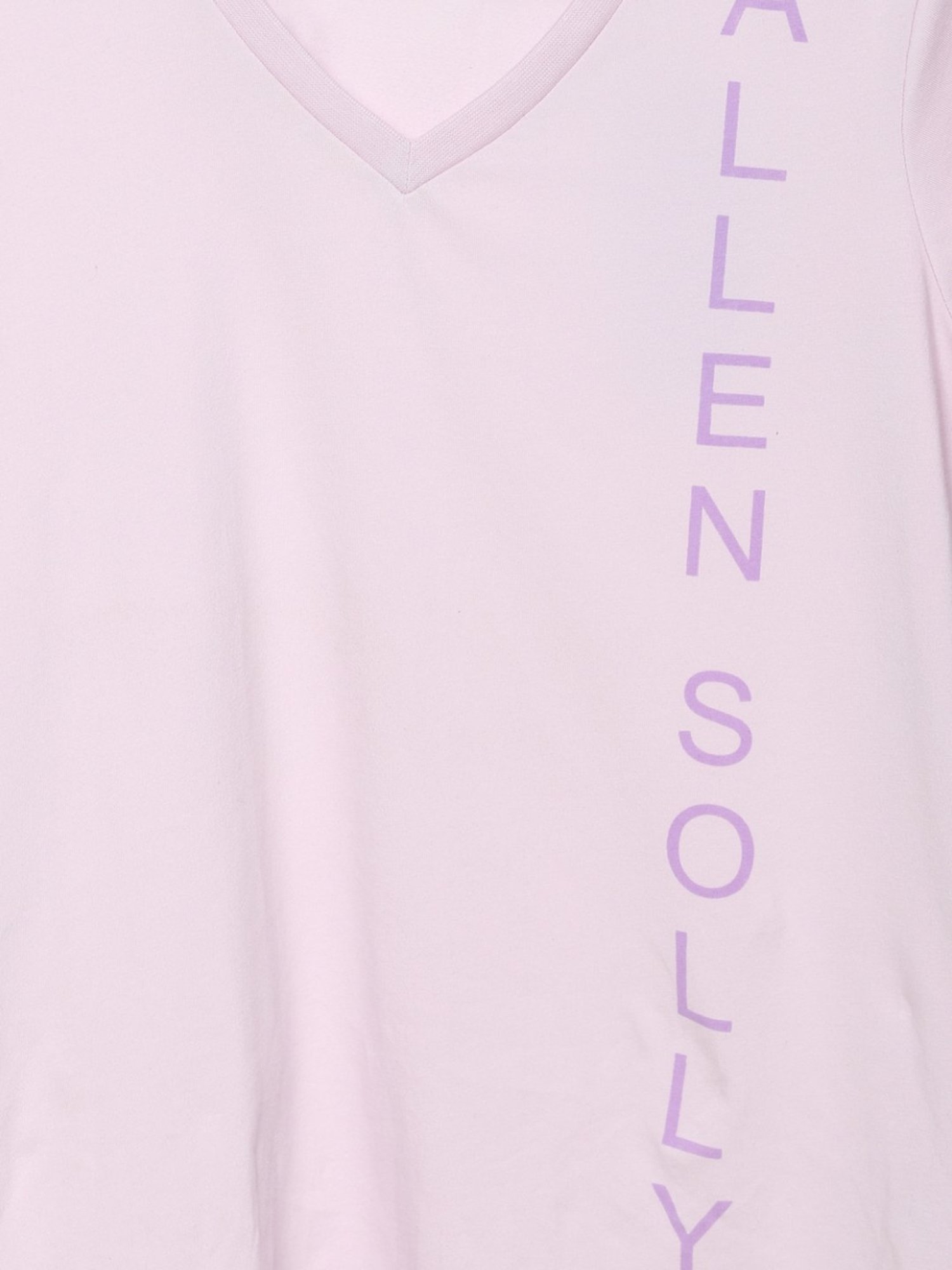 Allen Solly Pink Cotton Printed T-Shirt
